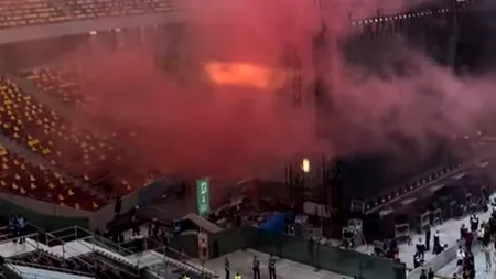 Incendiu la concertul lui Max Korzh de pe Arena Națională. Ce au transmis autoritățile