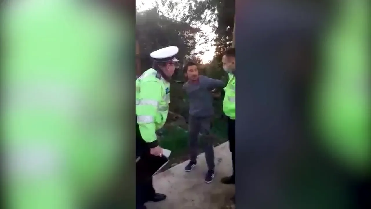 Un martor în cazul tinerei decedate incendiate în Ghimpați, luat pe sus de polițiști: „Arestat pentru că am stins femeia!” - FOTO