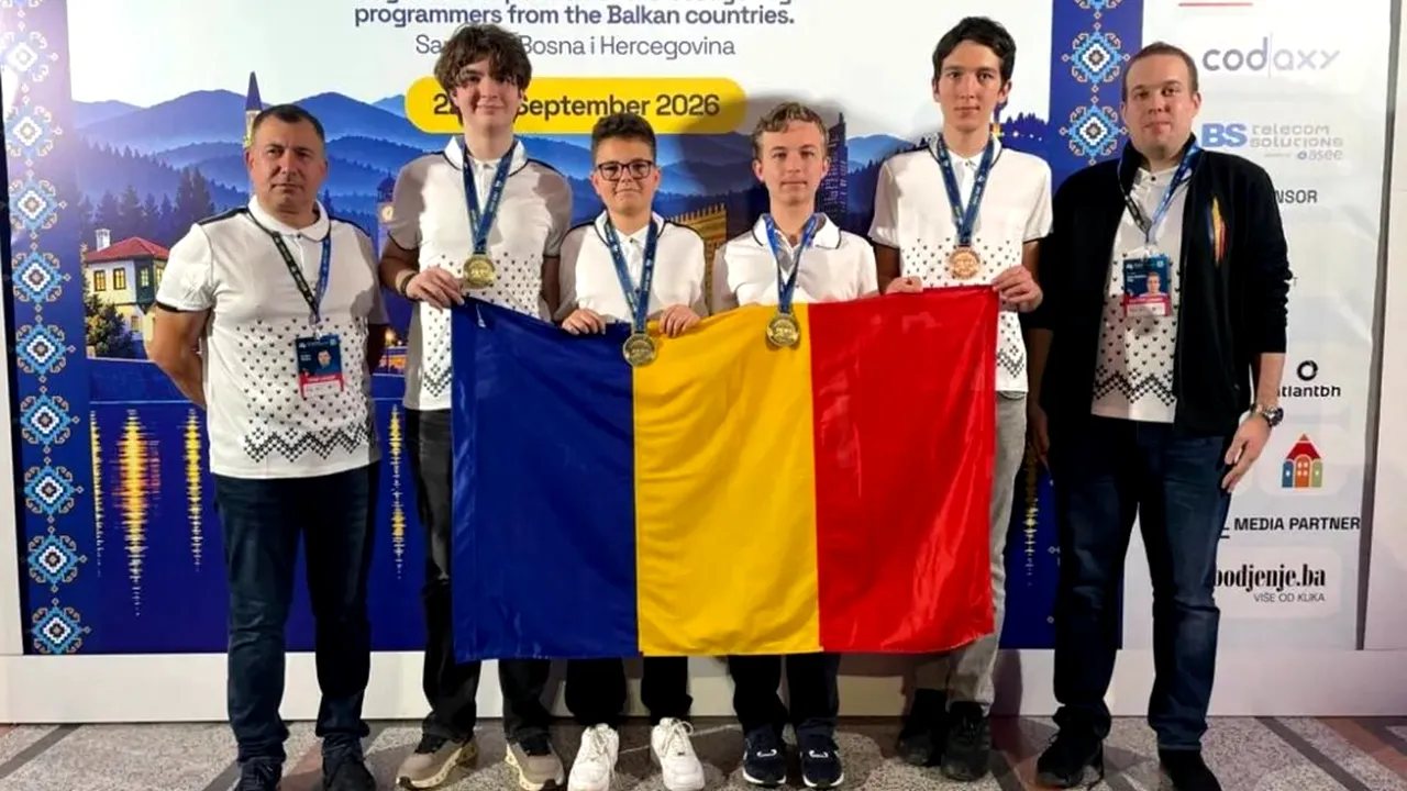 România, locul 1 la Balcaniada de Informatică pentru Juniori. Trei medalii de AUR, iar un elev de clasa a VIII-a a obținut cel mai mare punctaj