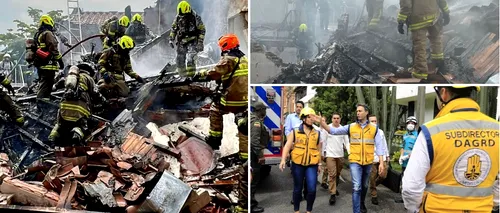 VIDEO. Opt persoane au decedat după ce un avion de mici dimensiuni s-a prăbuşit peste un cartier rezidenţial din Medellin