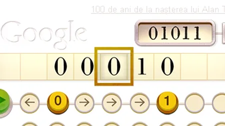 ALAN TURING și GOOGLE. Cum funcționează logo-ul interactiv al GOOGLE care imită dispozitivul TURING - VIDEO