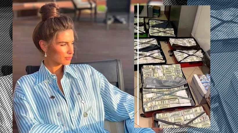 FOTO | Cine este femeia din Ucraina care a trecut granița în Ungaria cu mai multe valize pline cu bani