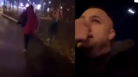 Un bărbat s-a filmat în timp ce AGRESEAZĂ o femeie pe o stradă din Capitală, în urma unei provocări pe TikTok. Individul, ARESTAT preventiv