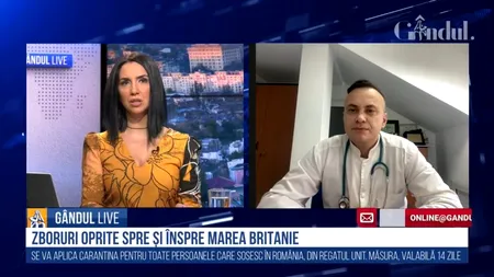 GÂNDUL LIVE. Medicul Adrian Marinescu: „Virusul suferă mutații în orice moment” / „Nu vom avea rezultate fără o rată de vaccinare de 70%”