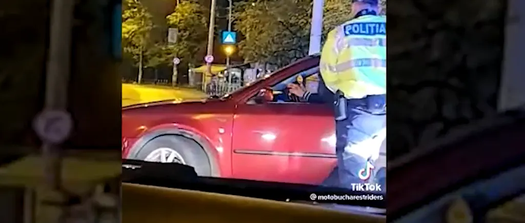 VIDEO | Un nou ”bombardier” pe străzile din București. Un șofer a fost filmat în timp ce încerca să fugă de poliție într-o intersecție din Capitală