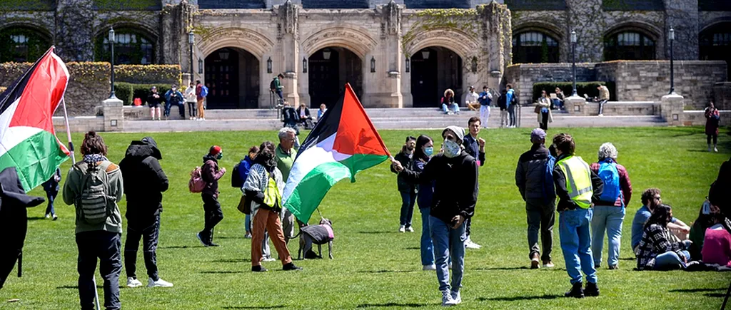VIDEO | Val de proteste pro-palestiniene în campusurile universitare din America/Sute de studenți au fost ARESTAȚI