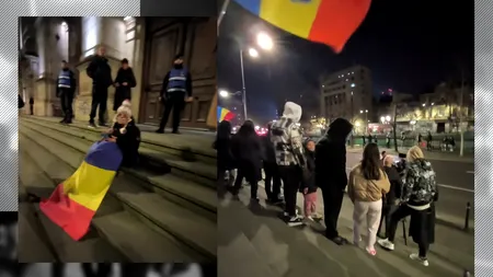 Protest de Anul Noul la Curtea de Apel București. Partizanii lui Georgescu urează: „Turul 2, înapoi”, ”Călin Georgescu”, ”Unitate” și ”Libertate”