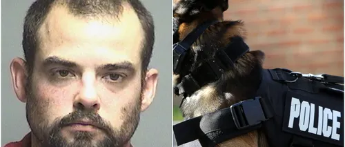 Un bărbat a mușcat câinele echipajului de poliție care a mers să-l rețină. Care este starea animalului
