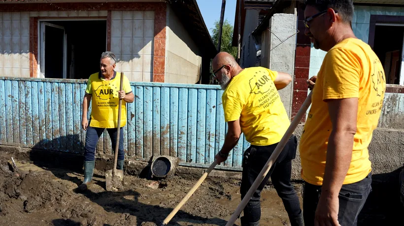 George SIMION vrea să ridice minim 20 de LOCUINȚE, la PECHEA/Liderul AUR a donat sinistraților indemnizația de parlamentar