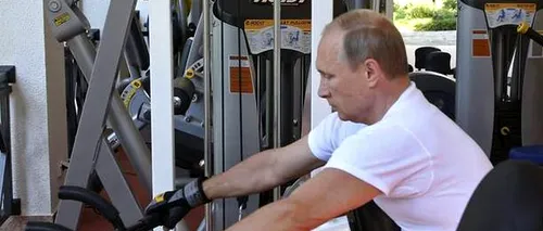 Vladimir Putin luptă cu popularitatea în scădere la sala de fitness