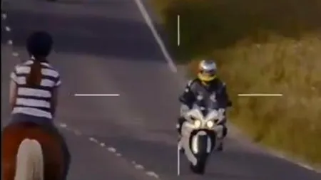 VIDEO. Imprudență pe două roți. A fost surprins în timp ce gonea cu peste 160 de km/h 