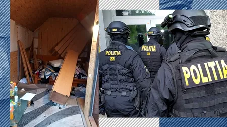 Anchetatorii au devastat casele hoților care au furat pistolul fostului ofițer SRI din Voluntari. Le-au dărâmat pereții și le-au scos dușumelele