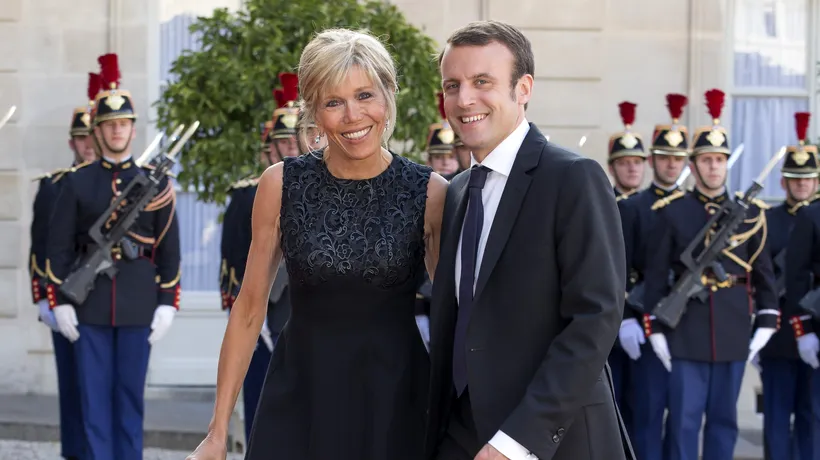 Imagini inedite de la nunta lui Emmanuel Macron cu Brigitte Trogneux. Ținuta foarte scurtă cu care Prima Doamnă a Franței a atras toate privirile. VIDEO