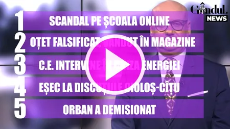 GÂNDUL NEWS. Ludovic Orban și-a prezentat demisia de la șefia Camerei Deputaților