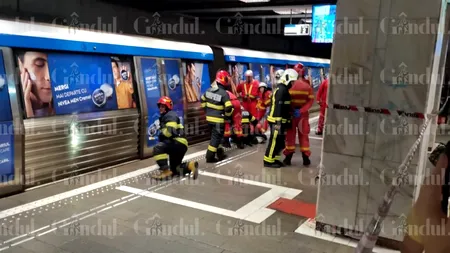 VIDEO | UPDATE O persoană a căzut în fața metroului în stația Aviatorilor