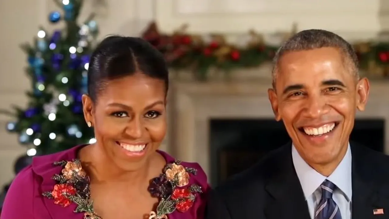 Soții Obama, ultimul mesaj de Crăciun transmis de la Casa Albă