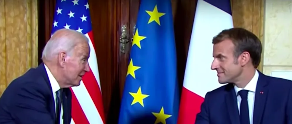 Oficial le merge bine! Joe Biden l-a scos pe Emmanuel Macron la o înghețată. Fotografia postată pe contul de Twitter al liderului de la Casa Albă a devenit virală