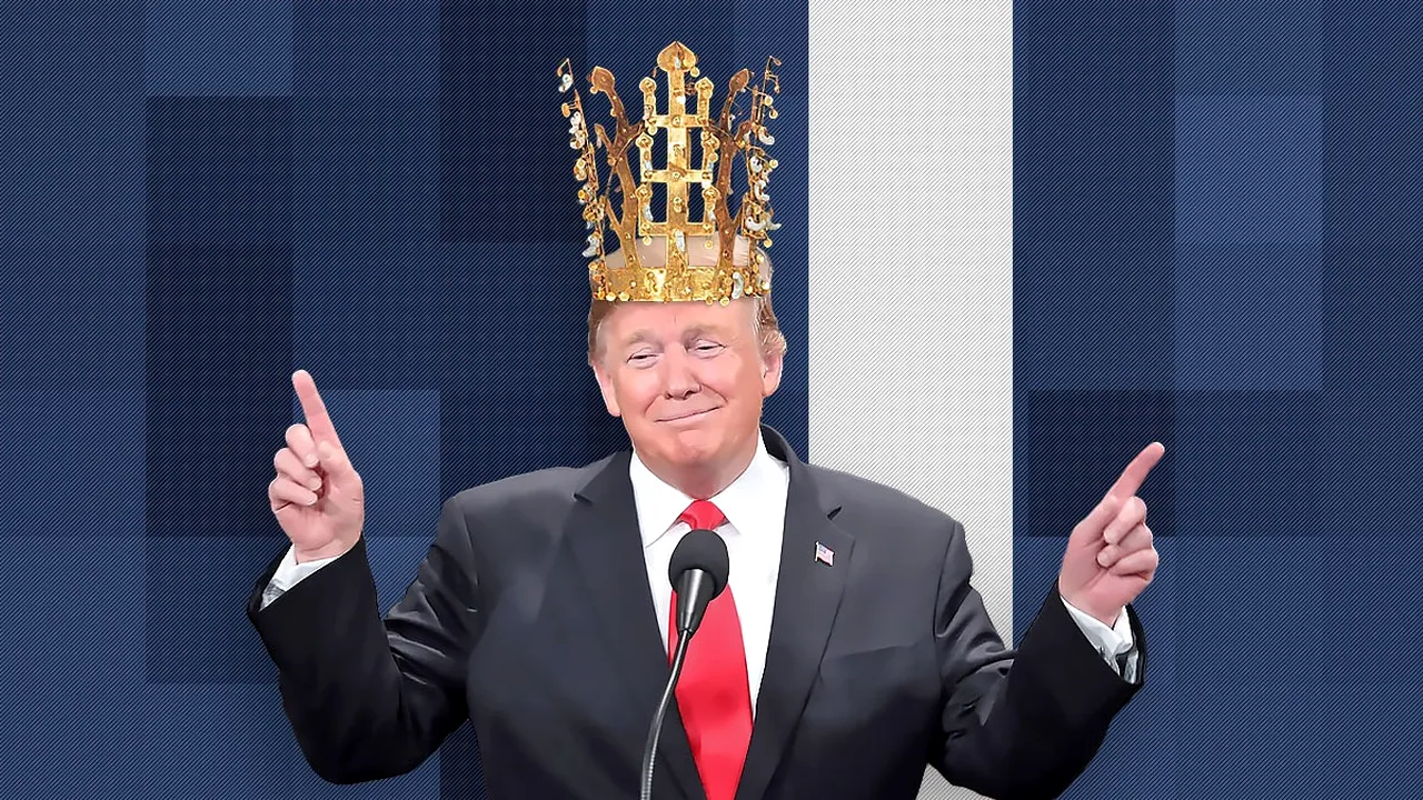 Trump primește în dar o coroană din aur de la Președintele Coreei de Sud și sfidează protestele „No Kings” din America