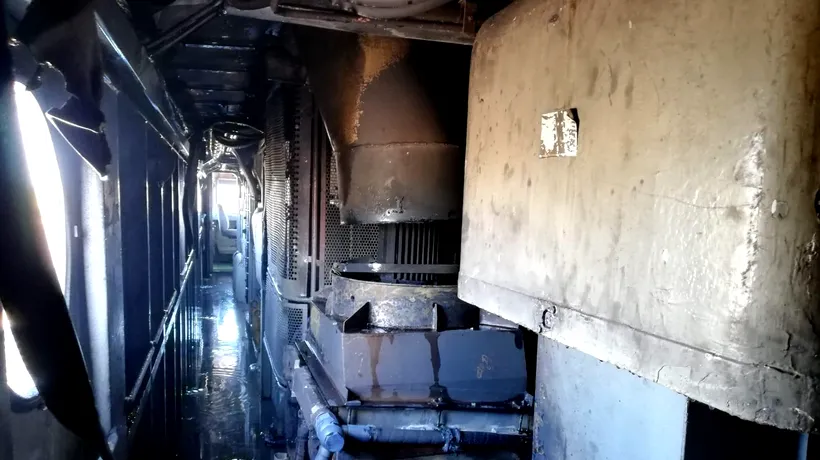Incendiu puternic la locomotiva trenului Brașov - București: Sute de călători au fost evacuați
