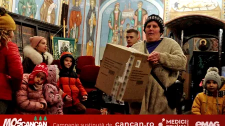 VIDEO | MOȘ CANCAN DĂRUIEȘTE a ajuns și în Cocorăștii Grind. Copiii nevoiași au parte de cadouri de sărbători