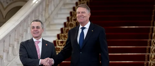 FOTO | Președintele Klaus Iohannis l-a primit la Palatul Cotroceni pe omologul său elvețian, Ignazio Cassis. Ce au discutat cei doi lideri
