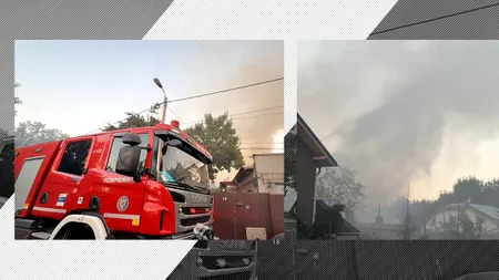 INCENDIU produs la mai multe imobile, din sectorul 2 al Capitalei. O persoană a fost asistată medical