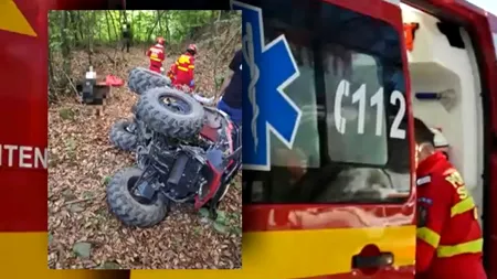 Tragedie în Alba. Un bărbat a murit, după ce ATV-ul pe care se afla a căzut 50 de metri într-o râpă