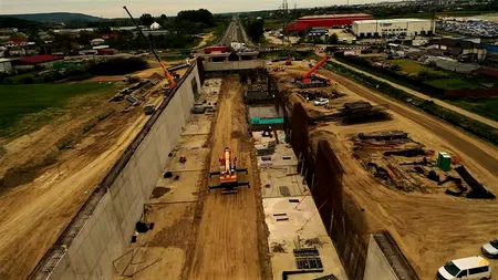 Lotul de AUTOSTRADĂ Pitești-Curtea de Argeș prinde contur. „Stadiul fizic, undeva în intervalul 35-40%” - FOTO