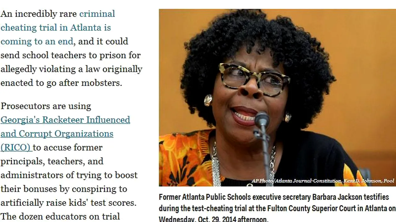 Procesul anului în SUA: Mai multe cadre didactice sunt judecate în baza unei legi pentru mafioți