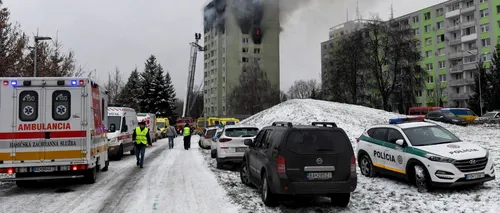 Explozie puternică într-un bloc de locuințe din Slovacia. Cel puțin cinci persoane au murit. FOTO, VIDEO