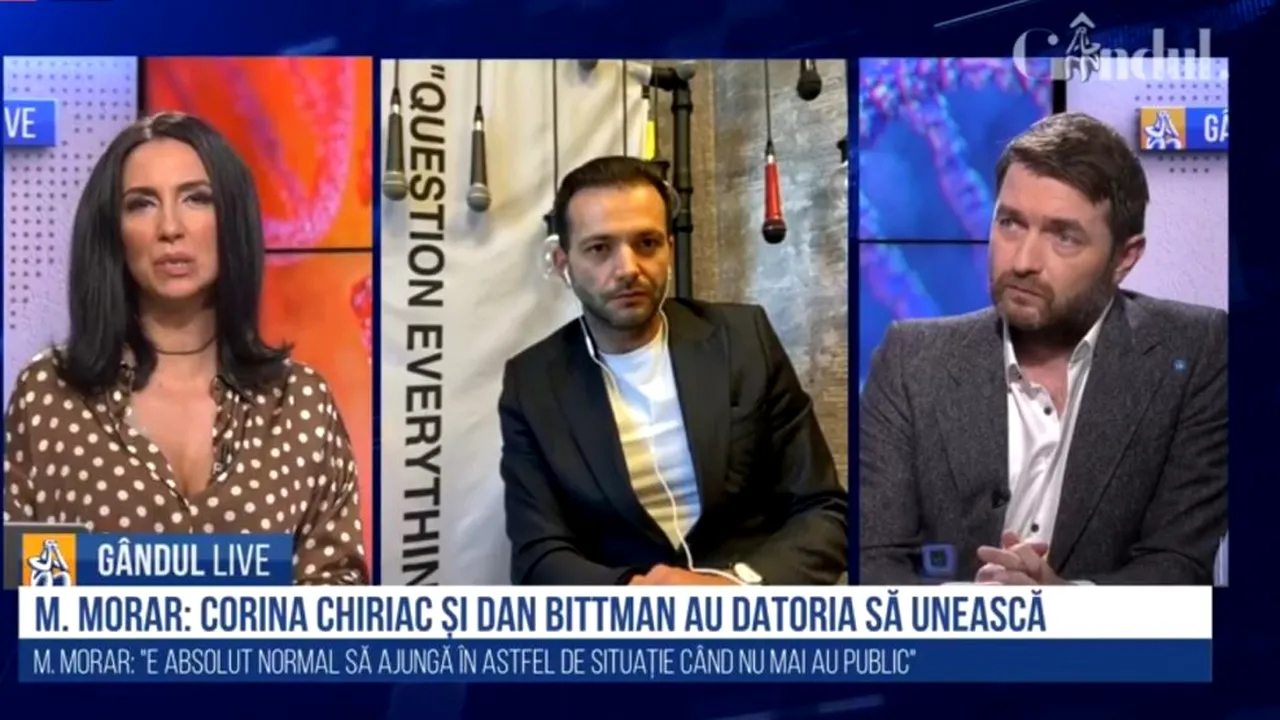 Mihai Morar, la GÂNDUL LIVE: „Dan Bittman are zeci de mii de vizualizări pe contul Gândul.ro. Ar trebui să filtrăm părerile personale în spațiul public”