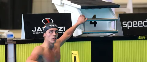 David Popovici a câştigat și proba de 400 metri liber la Campionatele Naţionale de înot în bazin scurt! „Nu sunt Michael Phelps”