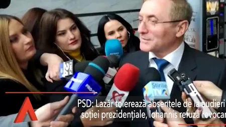 Tolerează LIPSA de la audieri a lui Carmen Iohannis, în timp ce președintele refuză revocarea! PSD, acuzații la adresa lui LAZĂR. Reacția procurorului general