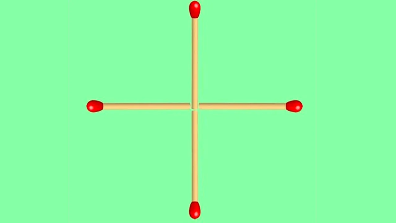 Test IQ exclusiv pentru genii | Mutând un singur chibrit, formați un pătrat!