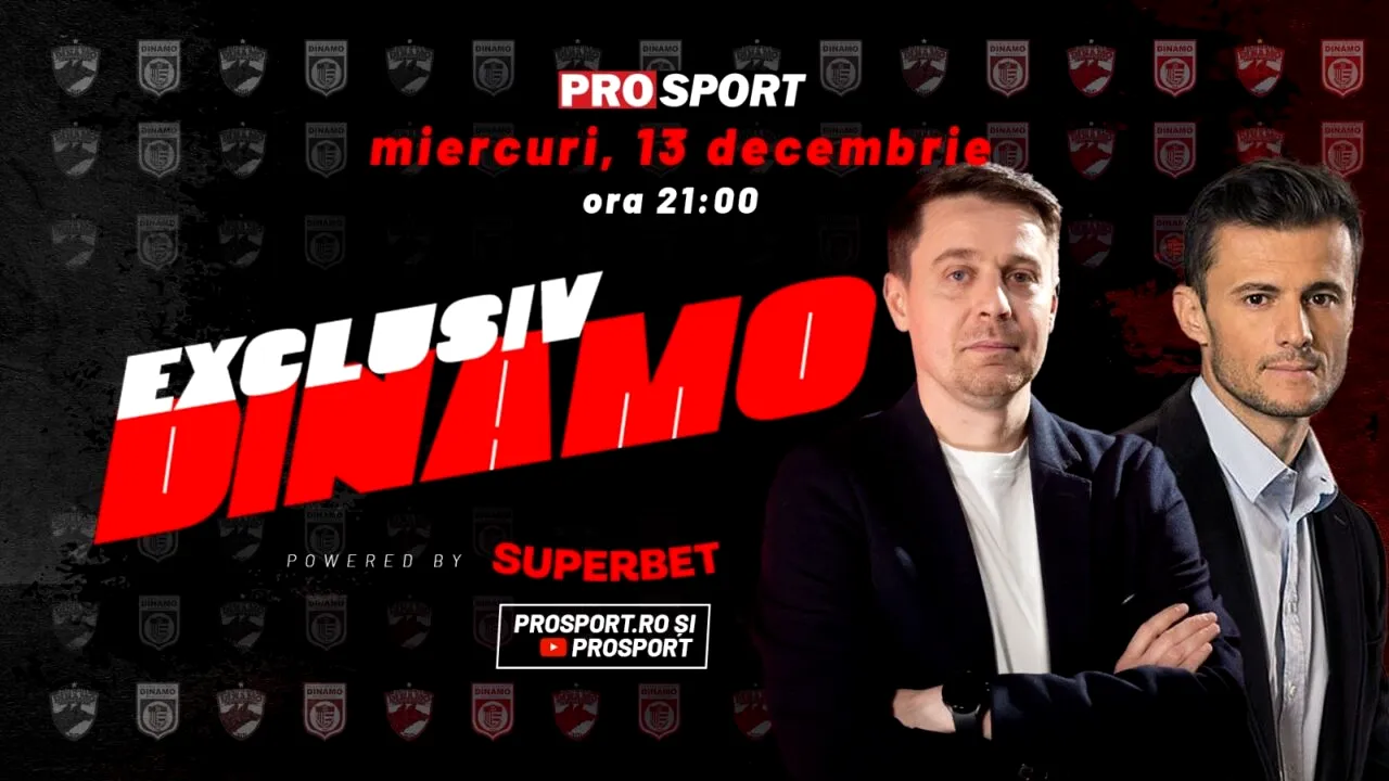Andrei Nicolescu, administratorul special al SC Dinamo 1948 SA și acționar în cadrul Red&White, prezent miercuri, de la ora 21.00, la EXCLUSIV DINAMO