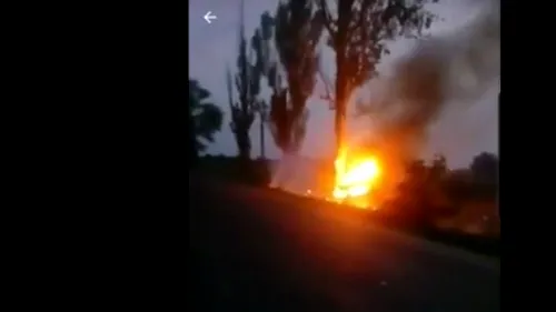 BRĂILA. Doi polițiști, un bărbat și o femeie, au murit într-un accident în timp ce patrulau / Mașina a luat foc, după impactul cu un copac (VIDEO)
