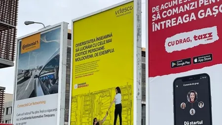 Scandal provocat de o companie în Timișoara, după ce a adaptat pentru România mesajul unei reclame din Germania. Ce au putut să citească localnicii pe un panou stradal