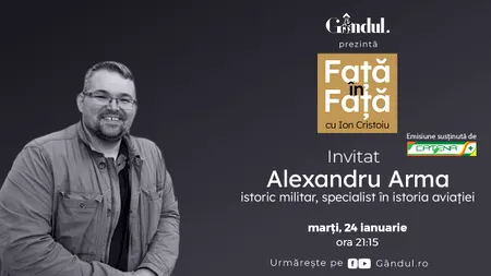 ‘’Față în față cu Ion Cristoiu’’ începe marți, 24 ianuarie, de la ora 21.15