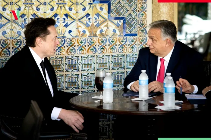 Elon Musk, la masă cu premierul maghiar. Sursa Foto: Viktor Orban, Facebook 