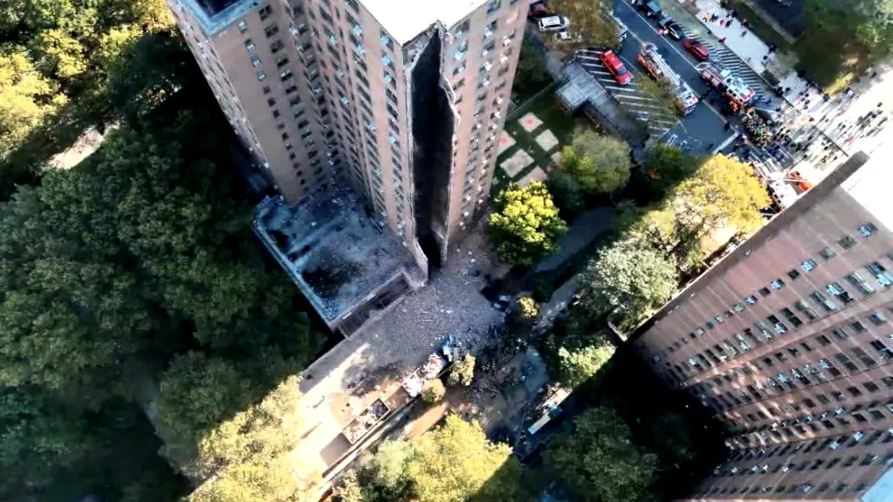 Anchetă a autorităților la New York, după o explozie ce a dus la prăbușirea parțială a unui BLOC de 20 etaje din Bronx