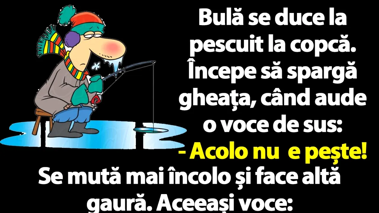 BANC | Bulă și pescuitul la copcă
