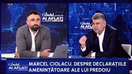 Reacția lui Marcel Ciolacu la AVERTISMENTUL transmis de Cătălin Predoiu opoziției: „O exprimare nefericită”