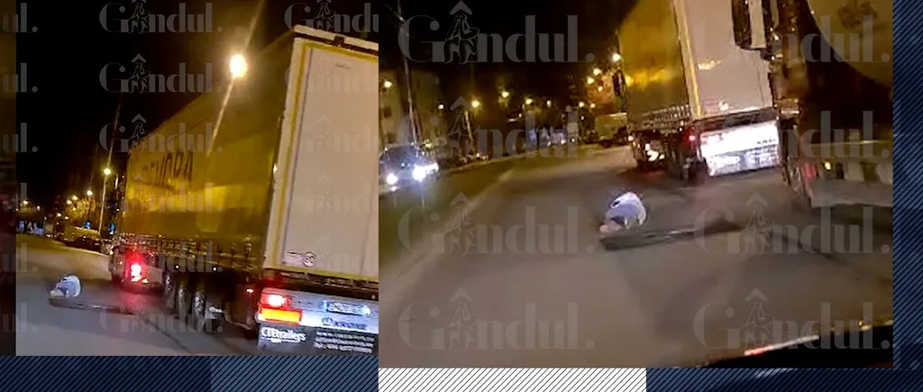 VIDEO EXCLUSIV | Imagini IREALE din Ferentari. Un bărbat a fost filmat dormind pe mijlocul drumului, în calea mașinilor