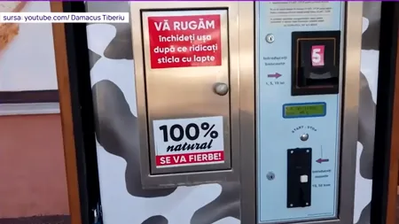 Dozatoare de lapte din Râmnicu Vâlcea, VANDALIZATE de persoane necunoscute. Au dispărut toți banii din aparate