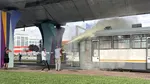 Un tramvai a luat foc în București, sub Podul Basarab. Traficul a fost afectat