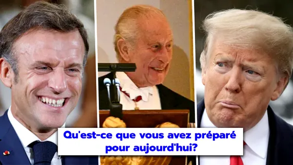 Care a fost reacția lui Macron la gluma regelui Charles care l-a „întors” pe Trump: „Dacă nu eram noi, acum vorbeați franceza”