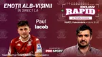 Rapid e pe locul 1 în liga 1 înainte de meciurile cu Otelul și FCSB, iar Paul Iacob vine astăzi la „EXCLUSIV RAPID”, de la 18:00