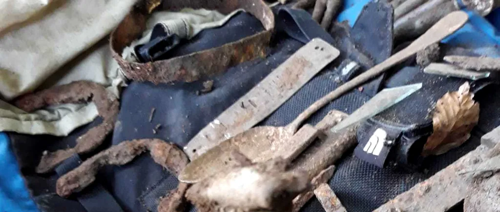 Rămășițele unui soldat, găsite în Bacău cu detectorul de metale