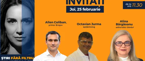 GÂNDUL LIVE. Primarul orașului Brașov, Allen Coliban, se află printre invitații Emmei Zeicescu la ediția de joi, 25 februarie 2021, de la ora 11.30