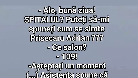 BANCUL ZILEI | Alo, bună ziua! SPITALUL